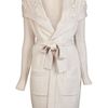 Temperley London Adamina Cardigan in Beige (ivory) - Lyst