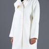 Valentino Wool Blend Coat in White - Lyst