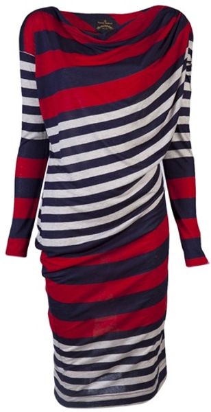 Vivienne Westwood Anglomania Toga Drape Dress - Lyst