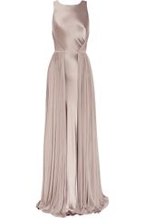 Amanda Wakeley Silksatin and Mesh Gown