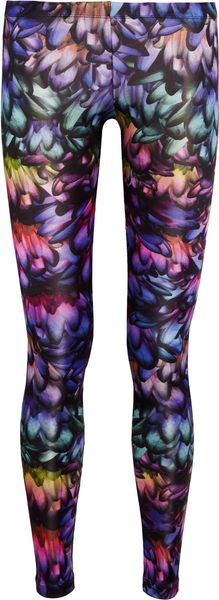 Aminaka Wilmont Printed Satin Jersey Leggings - Lyst