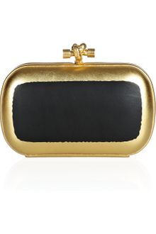 Bottega Veneta Hand Painted Waxed Leather Knot Clutch - Lyst