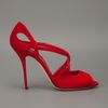 Casadei Suede Sandal in Red - Lyst