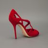 Casadei Suede Sandal in Red - Lyst