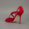 Casadei Suede Sandal in Red - Lyst