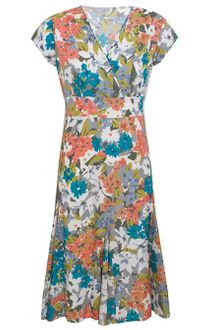 Dash Flower Print Dress - Lyst