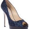 Jimmy Choo Glitter Embellished Pump in Blue - Lyst