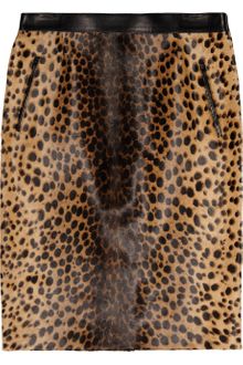 Joseph Animalprint Calf Hair Skirt - Lyst