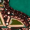 Matthew Williamson Embellished Suede Clutch in Gold (emerald) - Lyst
