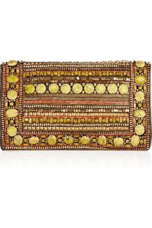 Matthew Williamson Embellished Suede Clutch - Lyst
