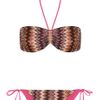 Missoni Zigzag Crochet Knit Bandeau Bikini in Multicolor (multicolored) - Lyst