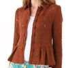 Nanette Lepore Summer Flame Lace Jacket in Brown (caramel) - Lyst