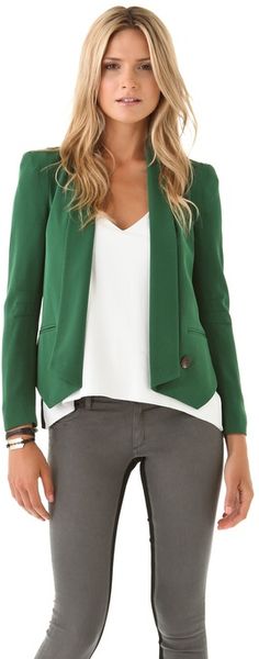 Rebecca Minkoff Becky Jacket in Green (forest) - Lyst