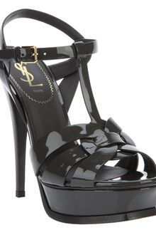 Yves Saint Laurent Open Toe Platform Sandal - Lyst