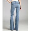 7 For All Mankind Light Blue Stretch Denim Wide Leg Bell Jeans in Blue - Lyst