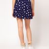 Asos Collection Asos Skater Skirt in Mixed Spot in Blue (navycream) - Lyst