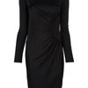 Givenchy Gathered Detail Dress in Black - Lyst