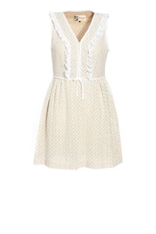 Jaeger Lace Frill Shift Dress - Lyst