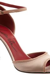 Lanvin Satin Two-Piece Sandal