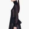 Mcq By Alexander Mcqueen Black Sheer Victorian Blouse in Black - Lyst