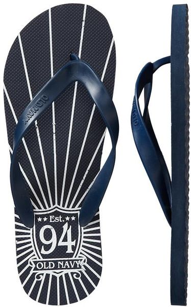 Old Navy Printed Flipflops in Blue for Men (blue star) - Lyst