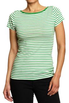 Old Navy Boat-neck Button-shoulder Tees - Lyst