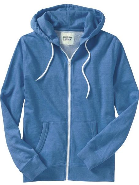 Old Navy Jerseyfleece Zip Hoodies in Blue for Men (cabana blue)