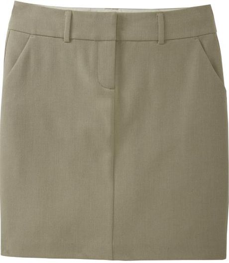 Old Navy Essential Pencil Skirts in Khaki (heather oatmeal) | Lyst