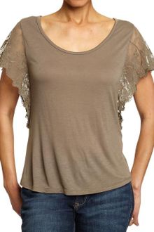Old Navy Lace Flutter-sleeve Dolman Tops - Lyst