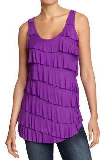 Old Navy Ruffle tiered Jersey Tops - Lyst