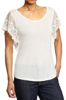 Old Navy Lace Flutter-sleeve Dolman Tops - Lyst