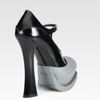 Prada Bicolor Leather Mary Jane Platform Pumps in Gray (black) - Lyst