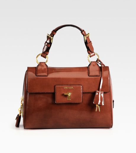 Prada Spazzolato Bag in Brown (tobacco) - Lyst