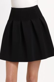 T By Alexander Wang Pleated Neoprene Skirt - Lyst