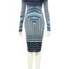 Topshop Geometric Print Bodycon Dress in Blue (multi) - Lyst