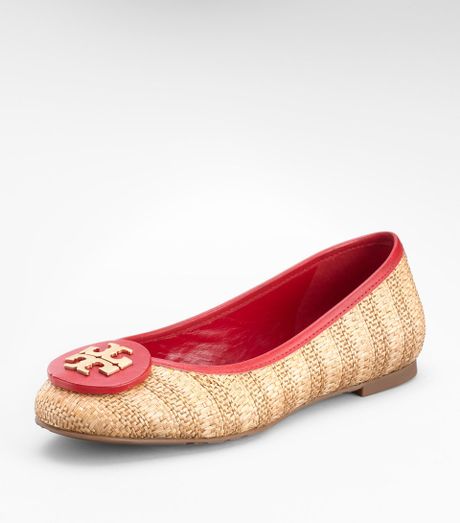 tory burch raffia flats