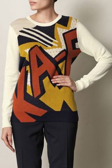 3.1 Phillip Lim Kapow Print Sweater - Lyst