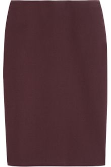 Alexander McQueen Wool Crepe Pencil Skirt - Lyst