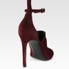 Alexander Wang Nikola Strappy Suede Pumps in Red (burgundy) - Lyst