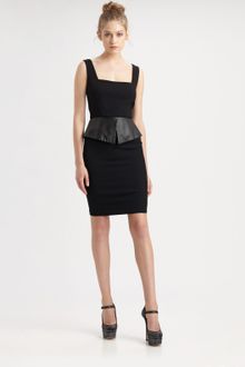 Alice + Olivia Maddy Peplum Dress - Lyst