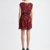 Alice + Olivia Belinda Abstract Cowl Dress in Red (floral) - Lyst