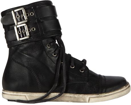 Allsaints Damisi High Top Sneakers in Black (jet black) - Lyst