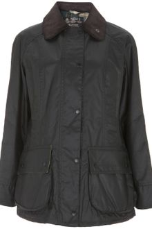 Barbour Green Beadnell Tartan Wax Jacket - Lyst