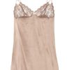 Elle Macpherson Obsidian Rita Stretchsilk and Lace Chemise in Beige (nutmeg) - Lyst