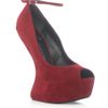 Giuseppe Zanotti Sculpted Wedge Shoes in Red (raspberry) - Lyst