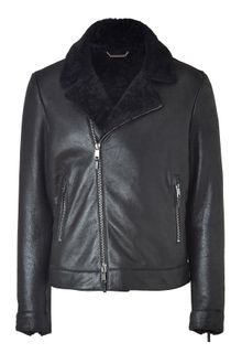 Jil Sander Black Lamb Leather Jacket - Lyst