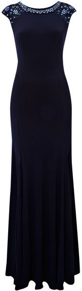 Js Collections Backless Long Jersey Dress - Lyst