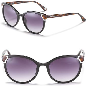 Michael Kors Bradshaw Round Cat Eye Sunglasses - Lyst