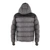 Moncler Down Jacket in Polyamide Fibers with A Tweed Digital Print in Blue for Men (navy) - Lyst