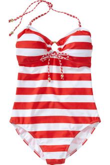 Old Navy Striped Bandeau Swimsuits - Lyst